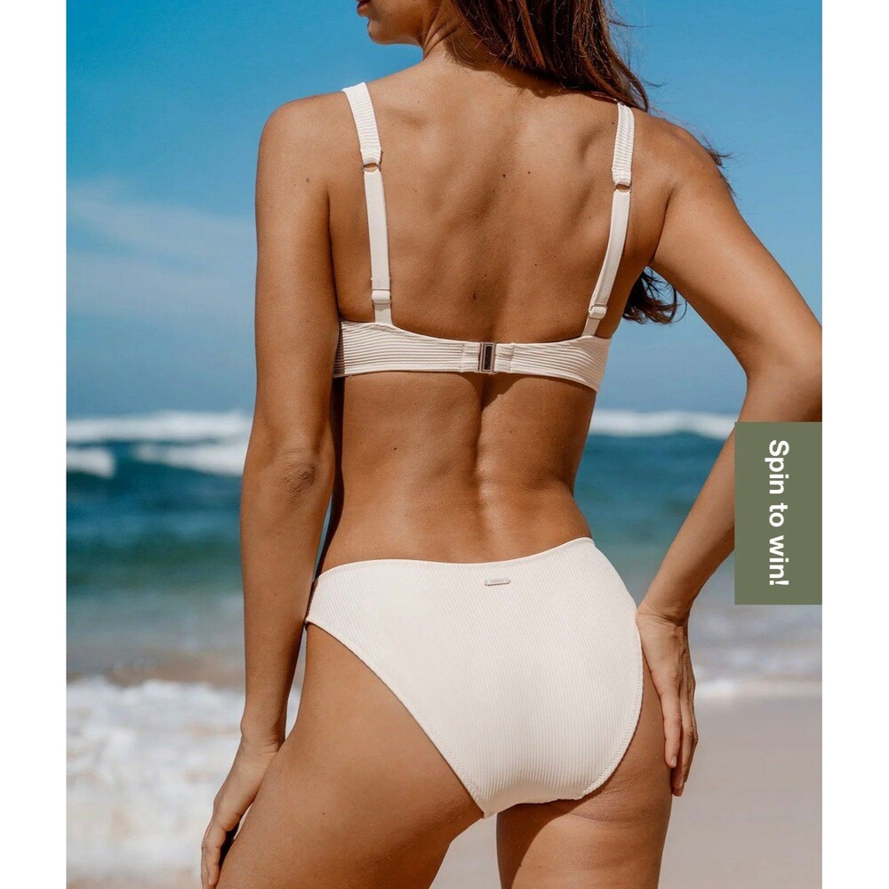 Berlook Off White Bikini Bottom